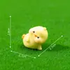 Paisaje en miniatura, ramo lindo, corbata de moño, figura de patito amarillo, adorables cuentitas, accesorios decorativos DIY, adornos de escritorio en miniatura