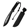 Cuchillo Recto Integrado de Diseño Hueco Multifuncional para Exteriores, Cuchillo de Camping Multiusos Portátil, Cuchillo Multiusos para Supervivencia en la Naturaleza
