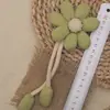 Broche de Flor Khaki Lindo DIY Joyería de Tela Accesorios Colgante para Bolso Ropa de Niñas Accesorios Pin Flor