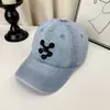 Gorra de Béisbol Bordada de Mezclilla Lavada Estilo Americano, Unisex, Protección Solar para Primavera y Verano, Gorra Versátil de Moda Urbana con Pico de Pato