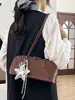 Bolso Cruzado Retro Francés de Nicho Diseño Único Hombro Cruzado Almohada para Axila Bolso de Moda Versátil Bolso Baguette para Viajes