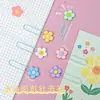 Clips de Papel con Flores Estilo Ins Marcadores de Página de PVC Dibujos Animados de Anime Nuevos Lindos Papelería de Oficina Clips de Papel Venta al por Mayor Transfronteriza