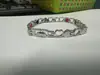 Pulsera Europea y Americana Transfronteriza de Venta Caliente Simple y a la Moda Ajustable con Forma de Corazón Corazón Corazón de Melocotón Rojo Blanco Negro Pulsera de Aceite Pulsera para Mujer