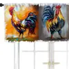 Nuevas Cortinas Pequeñas de Comercio Exterior Transfronterizo con Tema de Gallo, Cortinas de Puerta, Tela de Fondo, Tela Decorativa de Pared, Revestimiento de Pared, Barra de Cortina