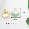 Colgante de aleación con forma de gota de aceite, flor, mariposa, lápiz, pendientes, collar, pulsera, joyería DIY, llavero, colgante, pequeños accesorios.