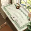Tapete de Mesa Estilo Francês, Tapete de Mesa para Escrita de Estudante, Toalha de Mesa Impermeável e Limpável, Tapete de Mesa de Escritório de Luxo Leve e de Alta Qualidade