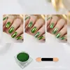 Pó Mágico Espelhado para Nail Art Pó Dourado Titânio de Alto Brilho Ondulação Dourada Luxuosa Pó Espelhado Ultra Brilhante Caixa de Acessórios para Nail Art Conjunto Embalado