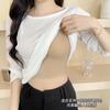 Ropa de Exterior de Verano Sujetador sin Espalda con Tiras de Gelatina Invisibles, Base Líquida, No Transparente, Escote en U Profundo, Tirantes Finos, Sujetador sin Costuras sin Espalda