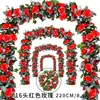 Fabricante de enredaderas de rosas artificiales, flores de enredadera para sala de estar, flores artificiales para comercio transfronterizo, flores de rosa artificiales para decoración de puertas