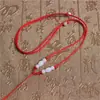 Corda de colar atacado vaso corda trançada de contas longas corda vermelha corda de colar pingente corda para pendurar corda de jade item