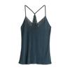 Camisola de seda Huaye de verano para mujer, prenda exterior con encaje sexy en la espalda, camisa de seda morera