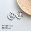 Colgante Creativo de Corazón con Zirconia de Goteo de Aceite Colgante de Aleación Material para Collar Pulsera Pendientes Accesorios de Ropa Hechos a Mano DIY