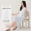 2026 Nuevo Camisón de Tirantes Finos para Mujer Verano Modal Delgado Correa Morada con Almohadillas en el Pecho Estilo Largo Se Puede Usar Afuera Vestido Largo