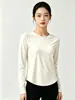 2026 Top Esportivo de Secagem Rápida Feminino Roupa de Yoga Camiseta de Manga Longa Respirável Emagrecedora Roupas para Corrida Fitness Secagem Rápida Manga Longa