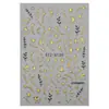 FULL BEAUTY Adesivos de Unha Dourados Estrela Lua Folhas Explosão Dourada Retrô