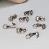 Plata de ley S925 colgante Ruyi negro tinta accesorios retro envejecido DIY material de cuentas hecho a mano joyería al por mayor
