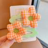 Pinza para el pelo con flor para bebé, pinza para el pelo con flequillo lateral para niña pequeña, pinza para el pelo para niña, pinza para el pelo roto, pinza para la parte trasera de la cabeza, accesorios para el cabello