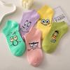 Calcetines de barco de Bob Esponja transfronterizos nuevos calcetines cortos JK chicas tubo corto calcetines de barco de dibujos animados Lolita invisibles calcetines de barco de dibujos animados