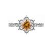 Anillo de Plata Esterlina S925 productos genuinos Diamante Moissanita Estrella Anillo de Pareja Chica Propuesta de Matrimonio para Enviar a la Novia