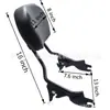 Adequado para Harley Motocicleta 2009-2017 Encosto Modificado Prateleira Traseira Encosto do Passageiro Rack Traseiro Porta-Bagagens