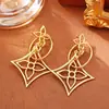 Pendientes Estilo Celebridad de Ouyang Nana, Chapados en Cobre con Oro Real, Moda de Alta Gama, Pendientes Llamativos Elegantes y Audaces, Clips para Orejas Estilo Socialité