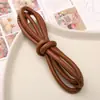 Pulsera de Cuerda Trenzada Monocromática 6Mmpu Cuerda de Mano Trenzada Hecha a Mano DIY Cuerda de Cuero Material para Accesorios de Joyería Llavero