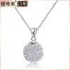 Colgante de bola Shambhala de plata de ley 925 con diamantes de imitación austriacos, collar de bolas, joyería con gran descuento