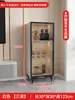 Armário de Vinho de Luxo Leve Armário de Parede Armário Lateral Moderno Simples Armário de Exibição com Porta de Vidro Estante de Livros para Sala de Estar