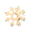 Llave Multifuncional de Copo de Nieve Herramienta Combinada para Exteriores Herramienta Octagonal Destornillador Abrebotellas Llave Portátil Venta al por Mayor
