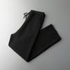 Pantalones 100% lana pura para hombre, de cuatro puntadas planas, cintura elástica dividida, para usar, pantalones nuevos, cálidos, casuales, leggings, para usar al aire libre