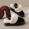 Novas Botas de Neve Grossas para Outono e Inverno, com Elevação de Altura, para Mulheres, Estilo Curto, Camurça Veludo, Impermeáveis, Antiderrapantes, Sapatos Quentes de Algodão