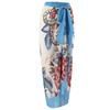 [Traje de baño de estilo festivo para mujer] patrón personalizado estampado multicolor mono vestido de gasa protector solar Amazon Europeo y Americano