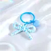 Chaveiro Doce Estampado Vazado Laço Acessórios Pequenos DIY Moda Versátil Pingente de Decoração para Bolsa Atacado
