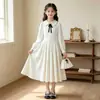 Vestido para niña, nueva colección de principios de otoño, para niñas mayores, estilo preppy, de manga larga, adecuado para estudiantes de secundaria, vestido de princesa, atuendo de otoño