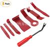 Juego de 8 piezas para desmontaje de radio, panel de instrumentos, panel de puerta, ventana de audio para coche, destornillador, herramienta basculante 8 piezas rojo