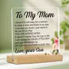 Adornos de Soporte Acrílico Transfronterizo, Artesanías Personalizadas, Decoraciones de Mesa, Día de la Madre, Día del Padre, Halloween, Regalos de Navidad