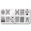 Venta al por mayor transfronteriza Placa de acero rectangular para impresión de uñas japonesas Plantilla de transferencia Herramienta de transferencia de patrón de pintura al óleo para impresión