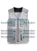Chaleco Outdoor Delgado Multibolsillos Transfronterizo para Hombre, Chaleco de Pesca de Malla de Secado Rápido de Verano, Ropa de Trabajo para Fotografía para Hombre