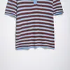 Camisa Polo de Punto a Rayas de Moda Trendy Casual Versátil de Venta Caliente en Aliexpress Estilo Europeo y Americano Transfronterizo