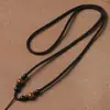 Corda Resistente e Ajustável para Pingente de Jade, Colar para Homens e Mulheres, Cordão Trançado Feito à Mão para Pingente
