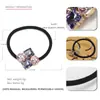 Acessórios de Cabelo de Cristal Europeus e Americanos Simples Distintos Corda de Cabelo Bola de Cristal Geométrica Oval Anel de Cabelo Laço de Cabelo Versátil Corda de Cabeça de Tendão de Borracha para Mulheres