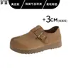 Sapatos femininos Birkenstock-style, ultra macios, com sola grossa e cobertura total, em couro, novo modelo de outono de 2026, de calçar, confortáveis para os pés