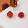 Accesorios de cinabrio alto contenido accesorios de arena imperial cuentas cuentas sueltas tallado hecho a mano joyería diy accesorios de cinabrio