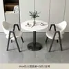 Mesa y sillas pequeñas redondas modernas y casuales para recepción y negociación en apartamentos pequeños, mesa de comedor, mesa redonda pequeña para balcón, para tiendas de té de leche y cafeterías