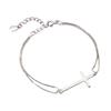 Ancient Cat Ning Minimalista Presente de Natal Pulseira Cruz Feminina Moda Coreana Pulseira Geométrica Estilo Chic Namorada