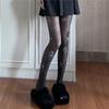 Medias de Seda Estrella Diamante para Mujer Primavera y Verano Nuevo Distintivo Estrella de Cinco Puntas Pedrería Delgadas Lolita Medias Panty Medias de Moda