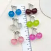 Pendientes Colgantes de Aleación Acrílica de Cereza de Cristal 3D para Hacer Manualidades Transfronterizos, Collares, Llaveros, Accesorios de Joyería