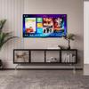 Mueble de TV de Hierro de Lujo para Entrada Nórdica Estilo Japonés Pequeño Apartamento Sala de Estar Mueble Bajo Multifuncional Gabinete de Almacenamiento de Vidrio Templado