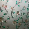 Cor da Flor da Manhã Filme Eletrostático para Vidro Adesivos de Janela Pintados Proteção Tridimensional em Relevo Privacidade Transparente Opaco Banheiro