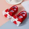 Sapatos de Primavera e Outono Novos Estilos Transfronteiriços Inspirados na Chanel para Bebês Recém-Nascidos de 0-12 Meses, Sapatos para Primeiros Passos, Sapatos Macios para Aprender a Andar, Sapatos de Princesa para 100 Dias